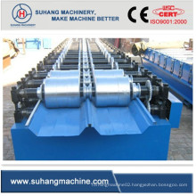 Boltless Roof Sheet Cold Roll Forming Machine with Hydraulic Cutting
